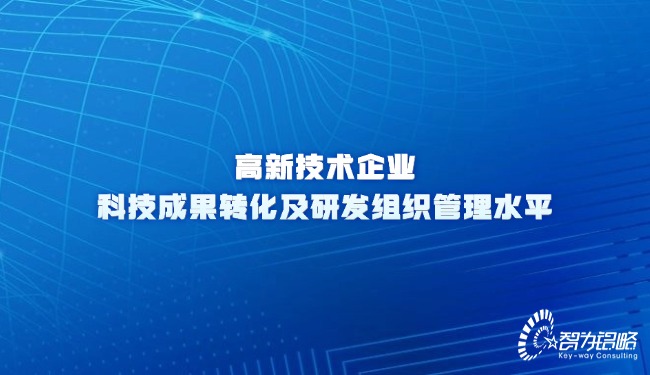 高新技術企業(yè)科技成果轉化及研發(fā)組織管理水平